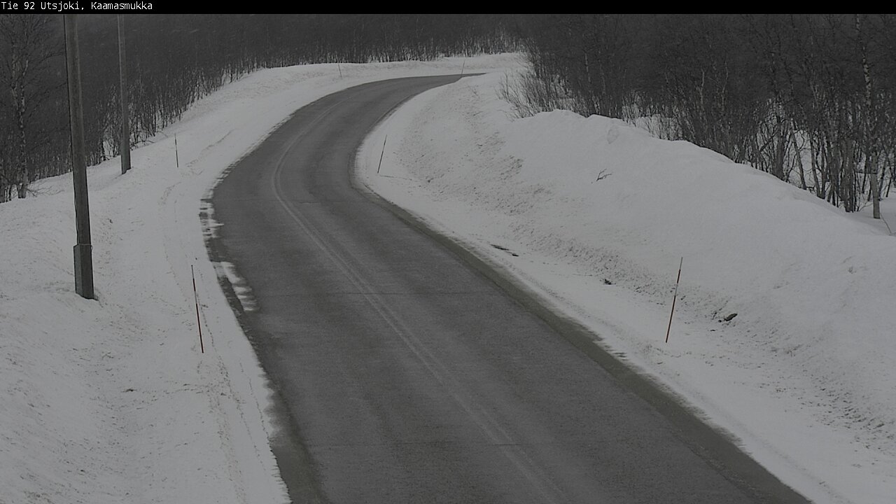 Kelikamerat Kuva Tie 92 Utsjoki, Kaamasmukka, Utsjoki, Lappi