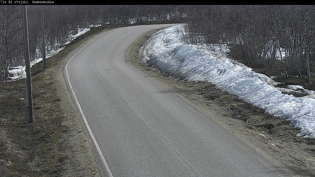 Weather Camera Image Väg 92 Utsjoki, Kaamasmukka, Utsjoki, Lappi