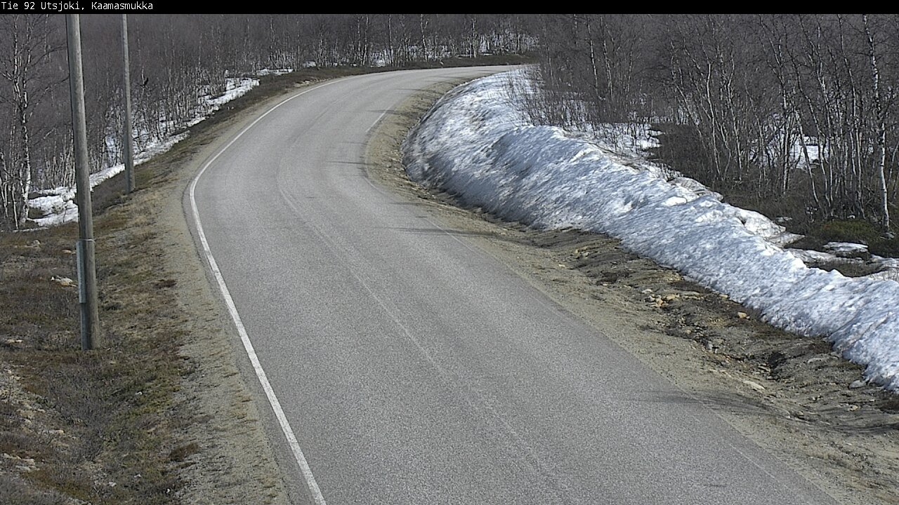Weather Camera Image Väg 92 Utsjoki, Kaamasmukka, Utsjoki, Lappi