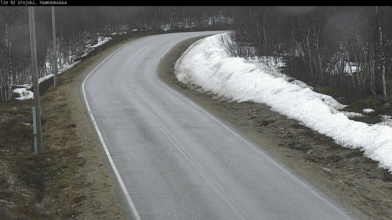 Weather Camera Image Road 92 Utsjoki, Kaamasmukka, Utsjoki, Lappi