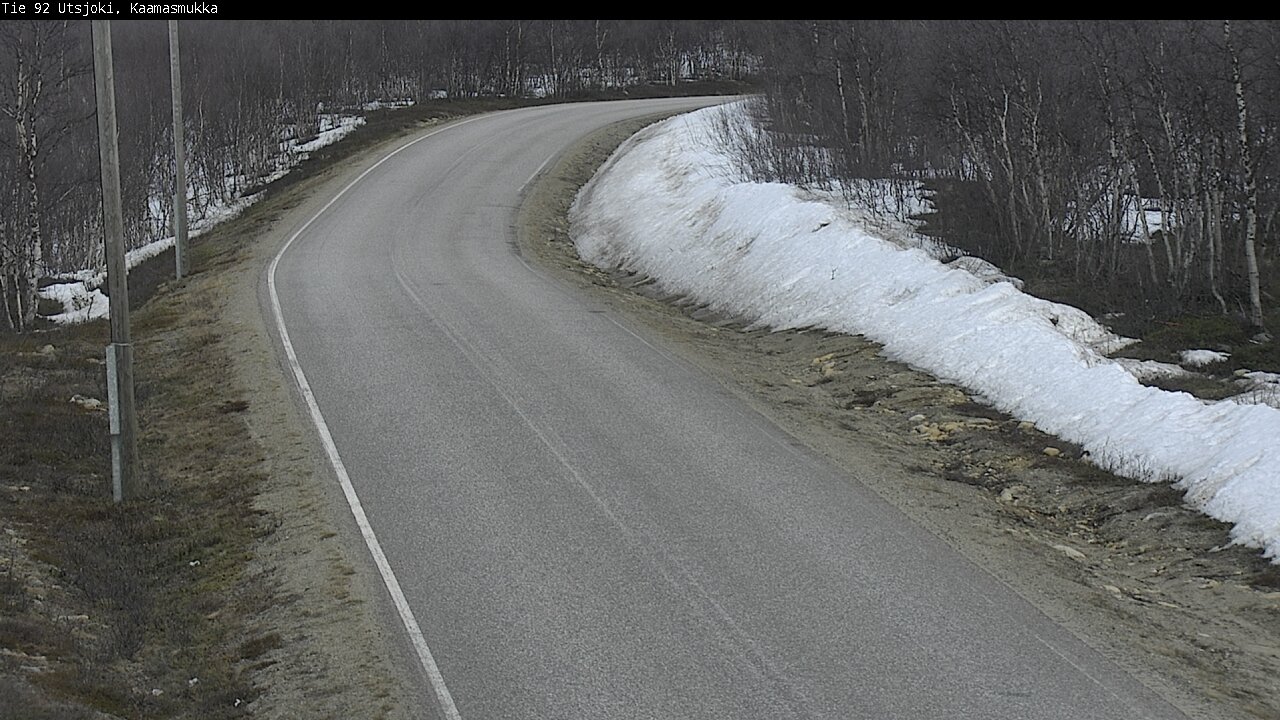 Weather Camera Image Väg 92 Utsjoki, Kaamasmukka, Utsjoki, Lappi
