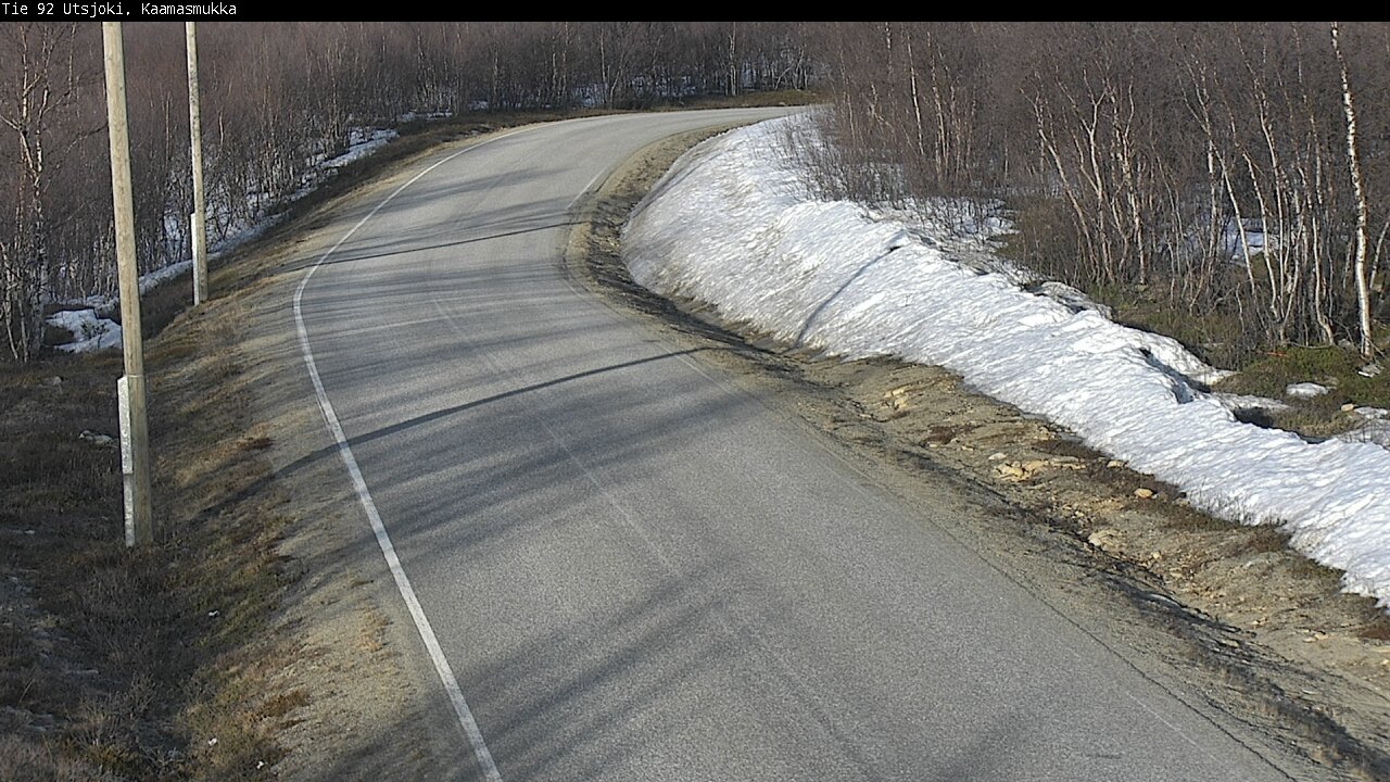 Weather Camera Image Väg 92 Utsjoki, Kaamasmukka, Utsjoki, Lappi