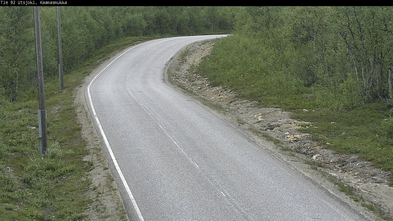 Weather Camera Image Väg 92 Utsjoki, Kaamasmukka, Utsjoki, Lappi