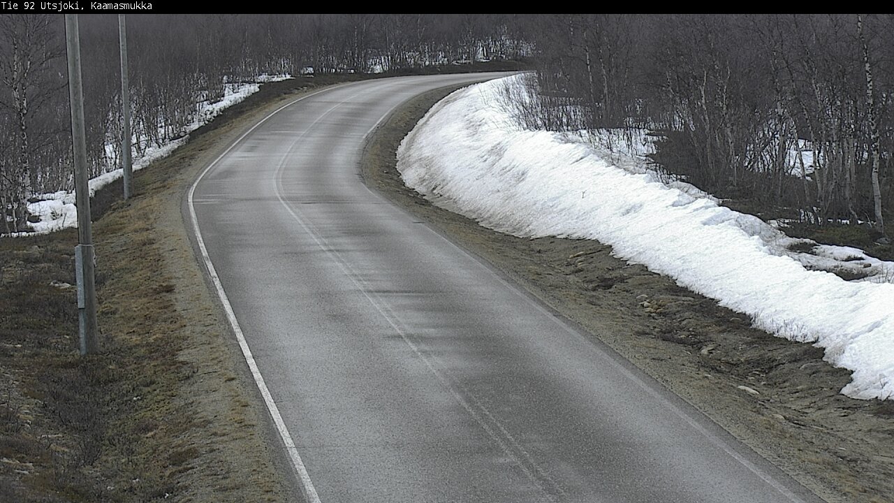 Weather Camera Image Väg 92 Utsjoki, Kaamasmukka, Utsjoki, Lappi