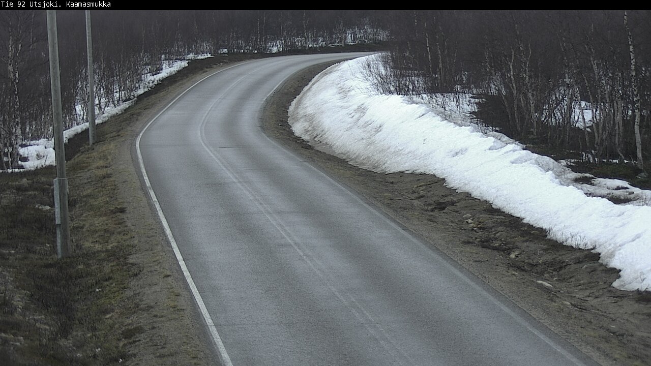 Weather Camera Image Väg 92 Utsjoki, Kaamasmukka, Utsjoki, Lappi