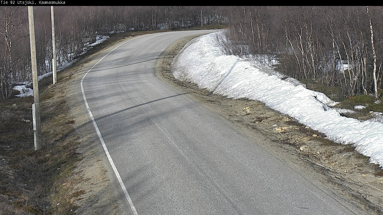 Weather Camera Image Väg 92 Utsjoki, Kaamasmukka, Utsjoki, Lappi