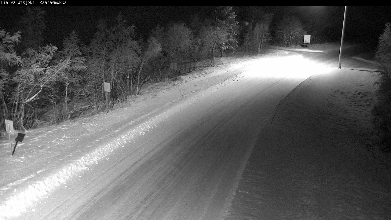 Weather Camera Image Väg 92 Utsjoki, Kaamasmukka, Utsjoki, Lappi