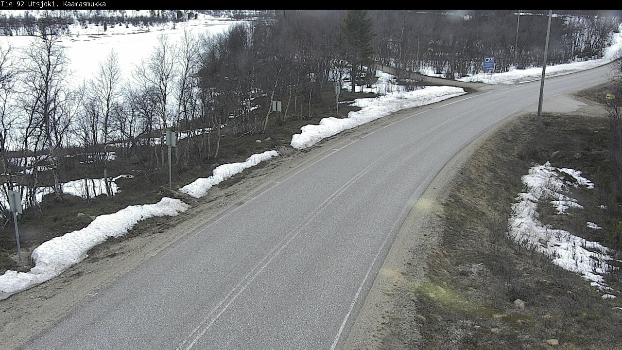 Weather Camera Image Väg 92 Utsjoki, Kaamasmukka, Utsjoki, Lappi