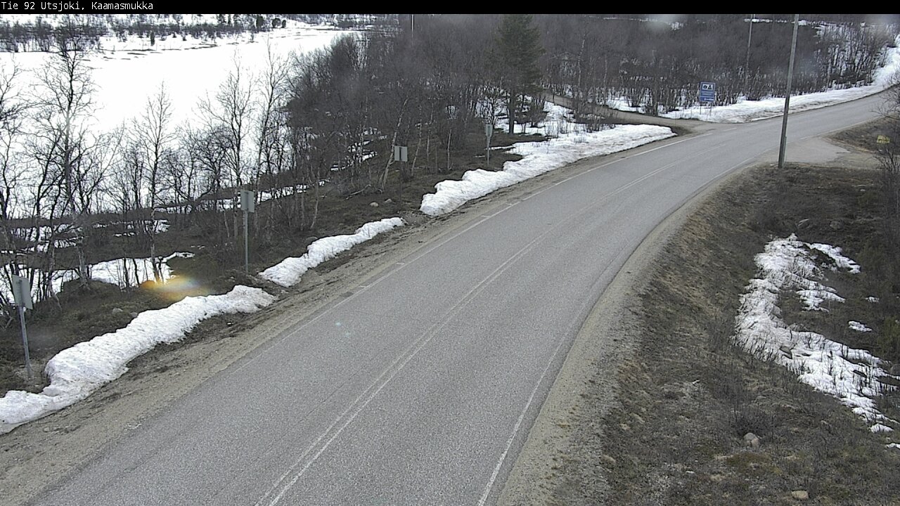 Weather Camera Image Väg 92 Utsjoki, Kaamasmukka, Utsjoki, Lappi