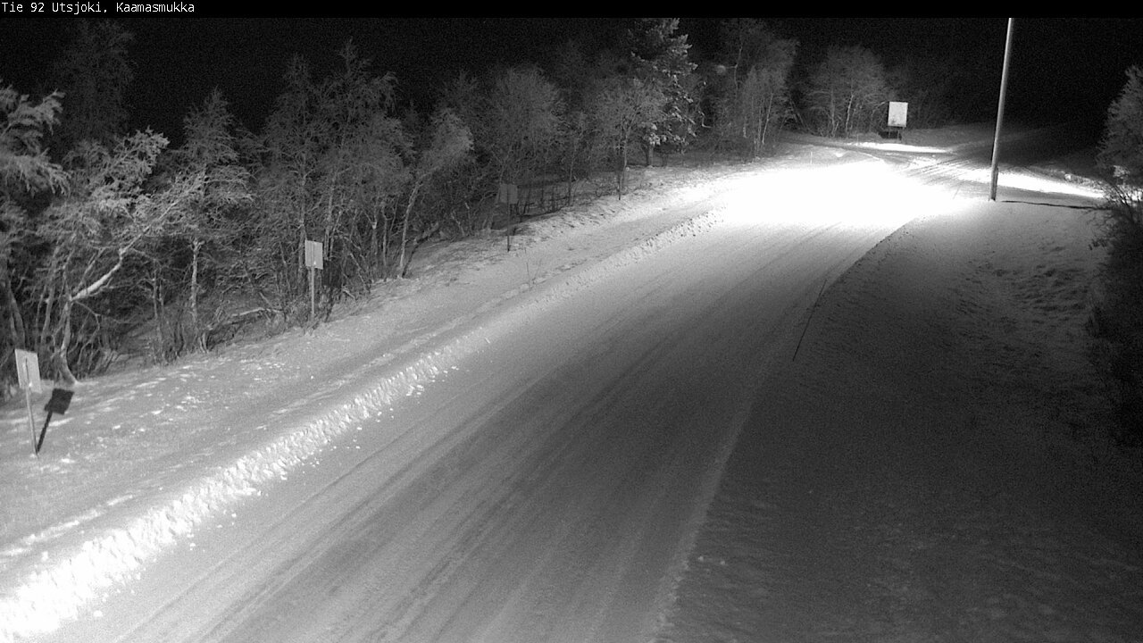 Weather Camera Image Väg 92 Utsjoki, Kaamasmukka, Utsjoki, Lappi