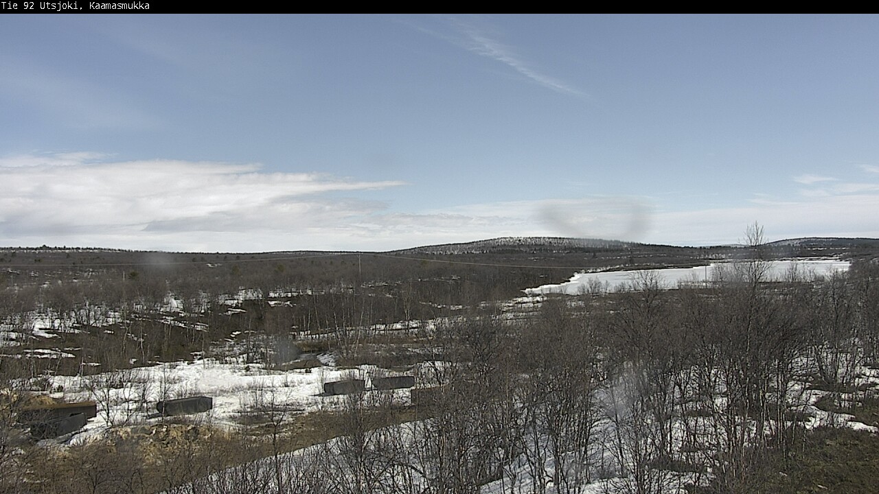 Weather Camera Image Väg 92 Utsjoki, Kaamasmukka, Utsjoki, Lappi