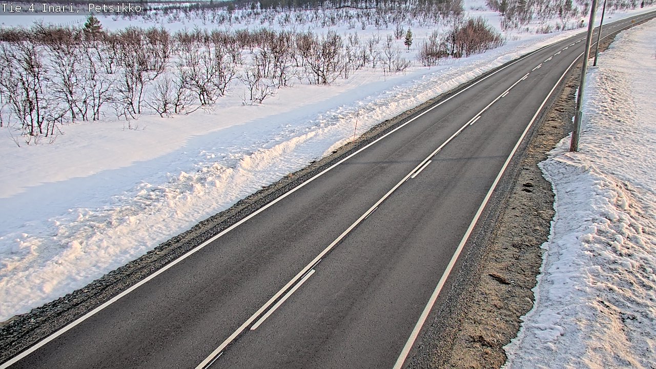 Weather Camera Image Väg 4 Enare, Petsikko, Inari, Lappi