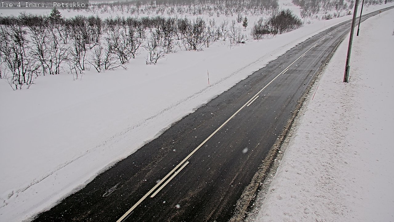 Weather Camera Image Väg 4 Enare, Petsikko, Inari, Lappi