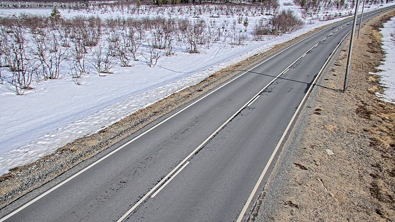 Weather Camera Image Väg 4 Enare, Petsikko, Inari, Lappi