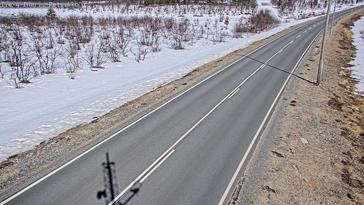 Weather Camera Image Väg 4 Enare, Petsikko, Inari, Lappi