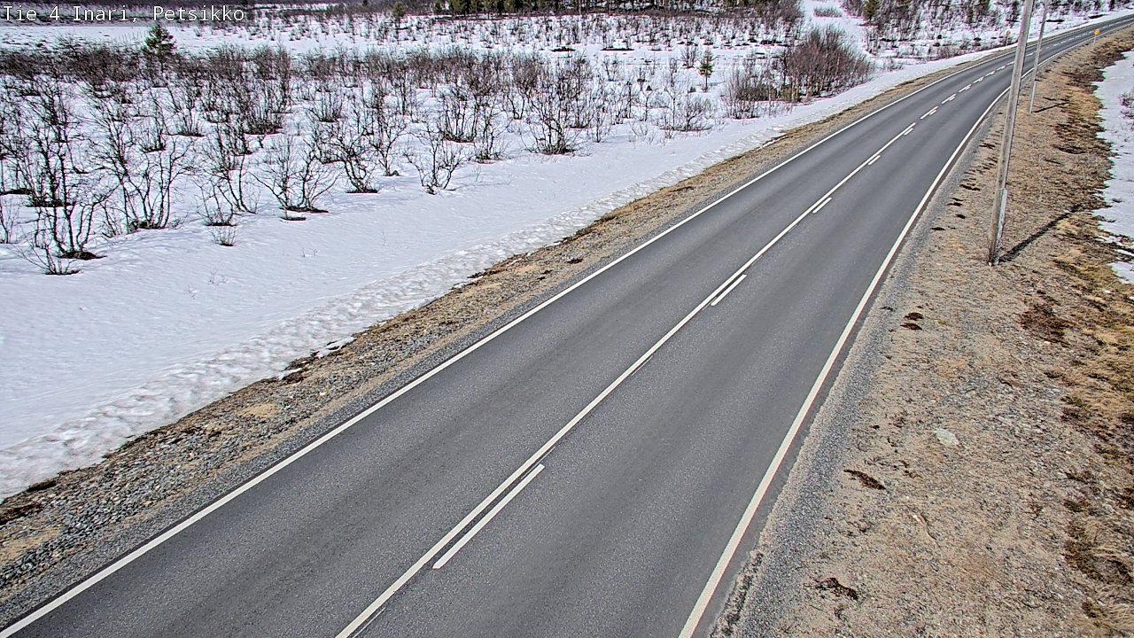 Weather Camera Image Väg 4 Enare, Petsikko, Inari, Lappi