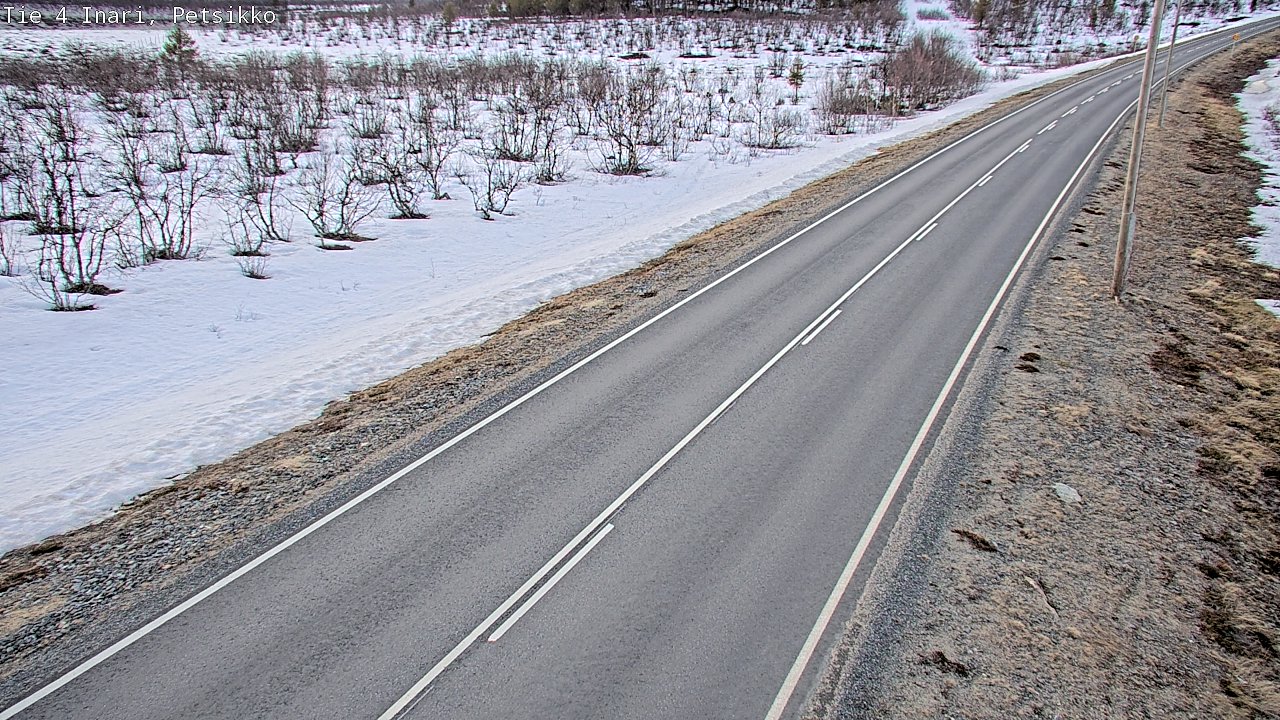 Weather Camera Image Väg 4 Enare, Petsikko, Inari, Lappi