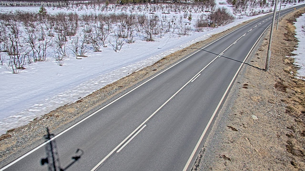 Weather Camera Image Väg 4 Enare, Petsikko, Inari, Lappi
