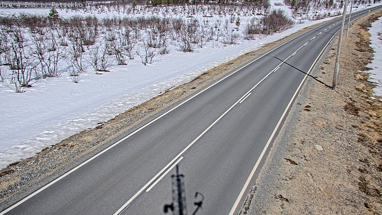 Weather Camera Image Väg 4 Enare, Petsikko, Inari, Lappi
