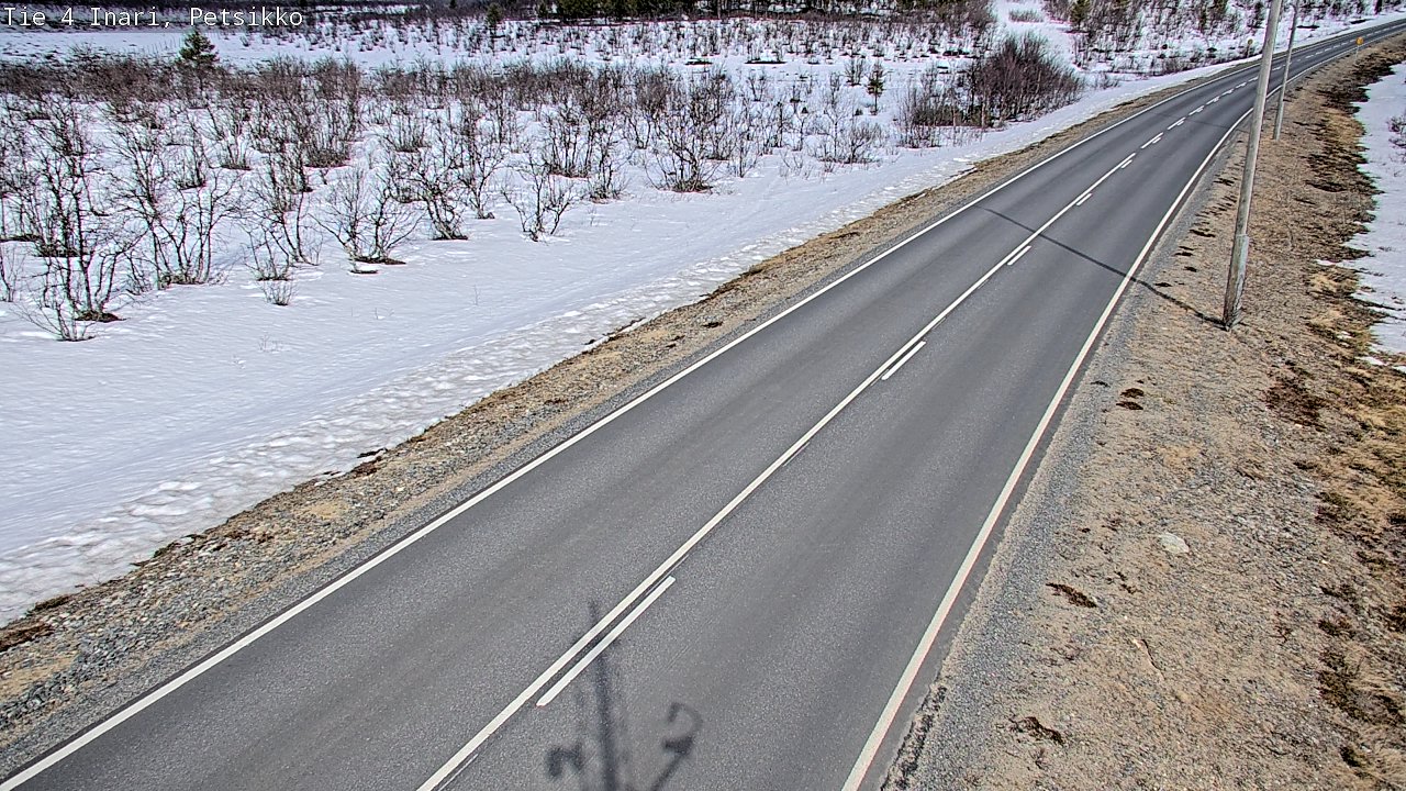 Weather Camera Image Väg 4 Enare, Petsikko, Inari, Lappi