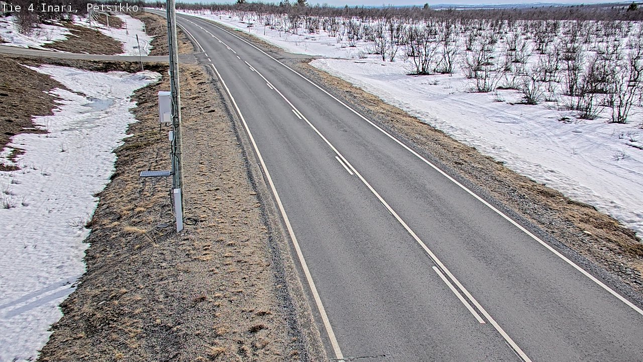 Weather Camera Image Väg 4 Enare, Petsikko, Inari, Lappi