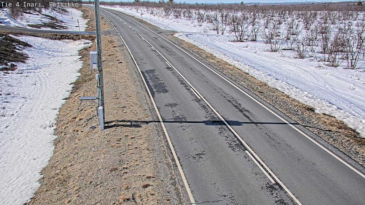 Weather Camera Image Väg 4 Enare, Petsikko, Inari, Lappi