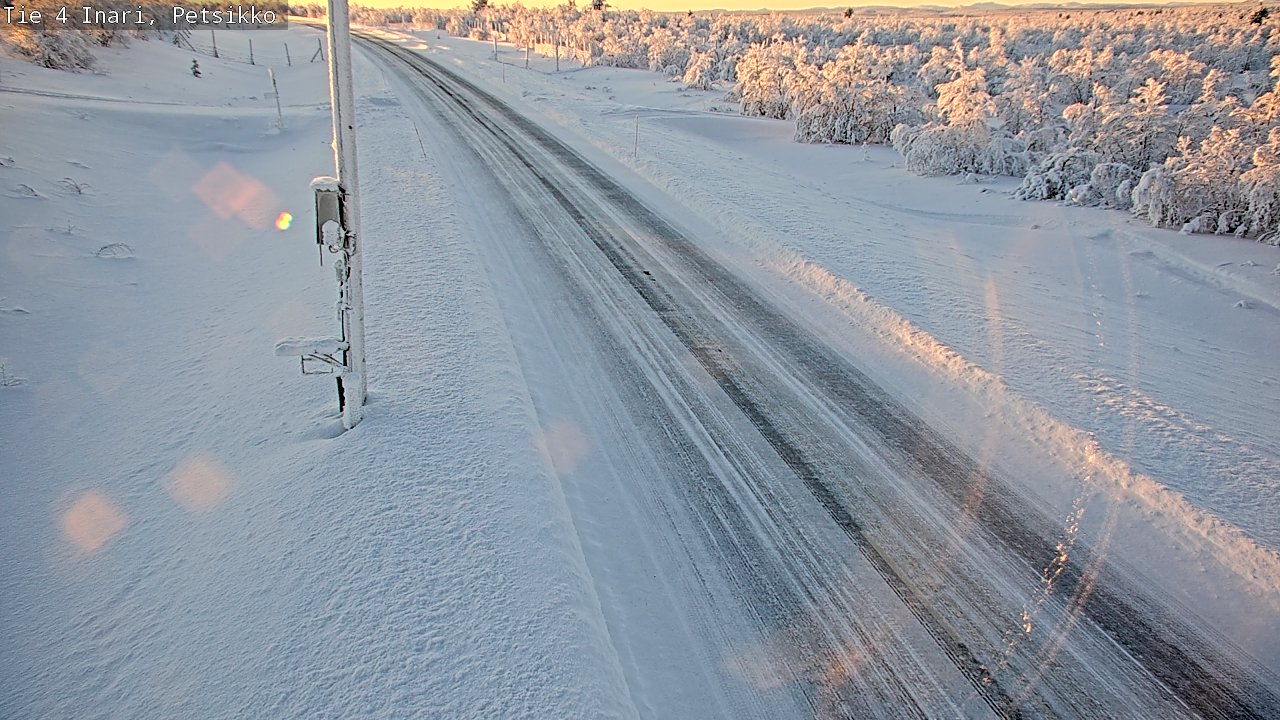 Weather Camera Image Väg 4 Enare, Petsikko, Inari, Lappi