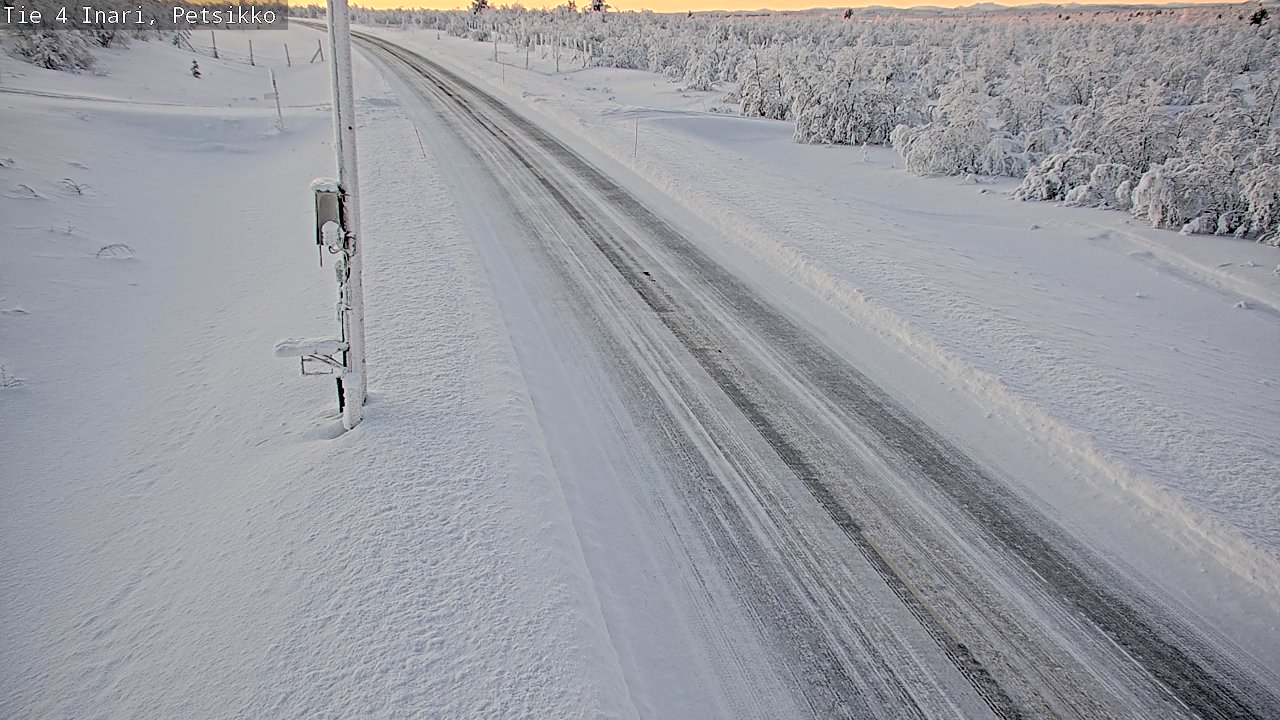 Weather Camera Image Väg 4 Enare, Petsikko, Inari, Lappi