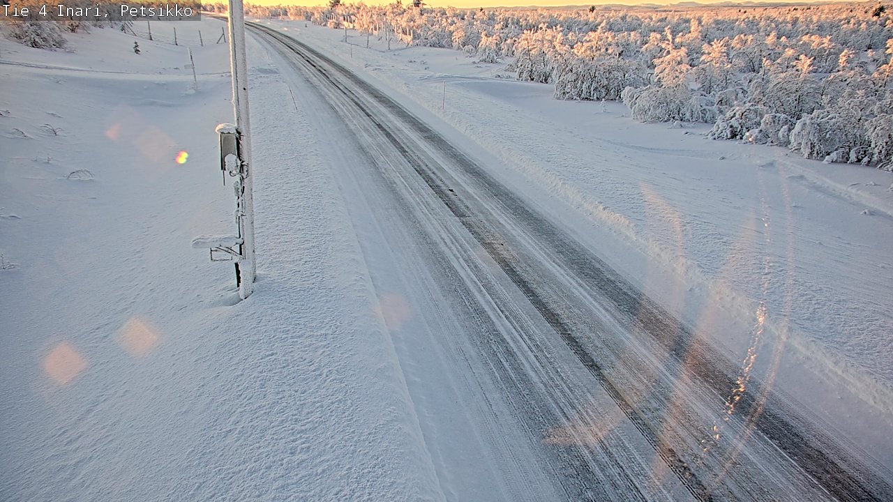 Weather Camera Image Väg 4 Enare, Petsikko, Inari, Lappi
