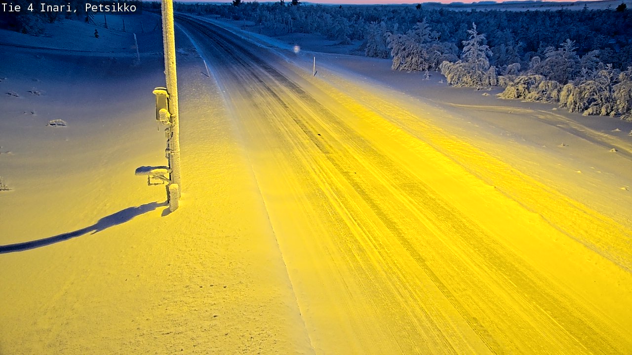 Kelikamerat Kuva Tie 4 Inari, Petsikko, Inari, Lappi