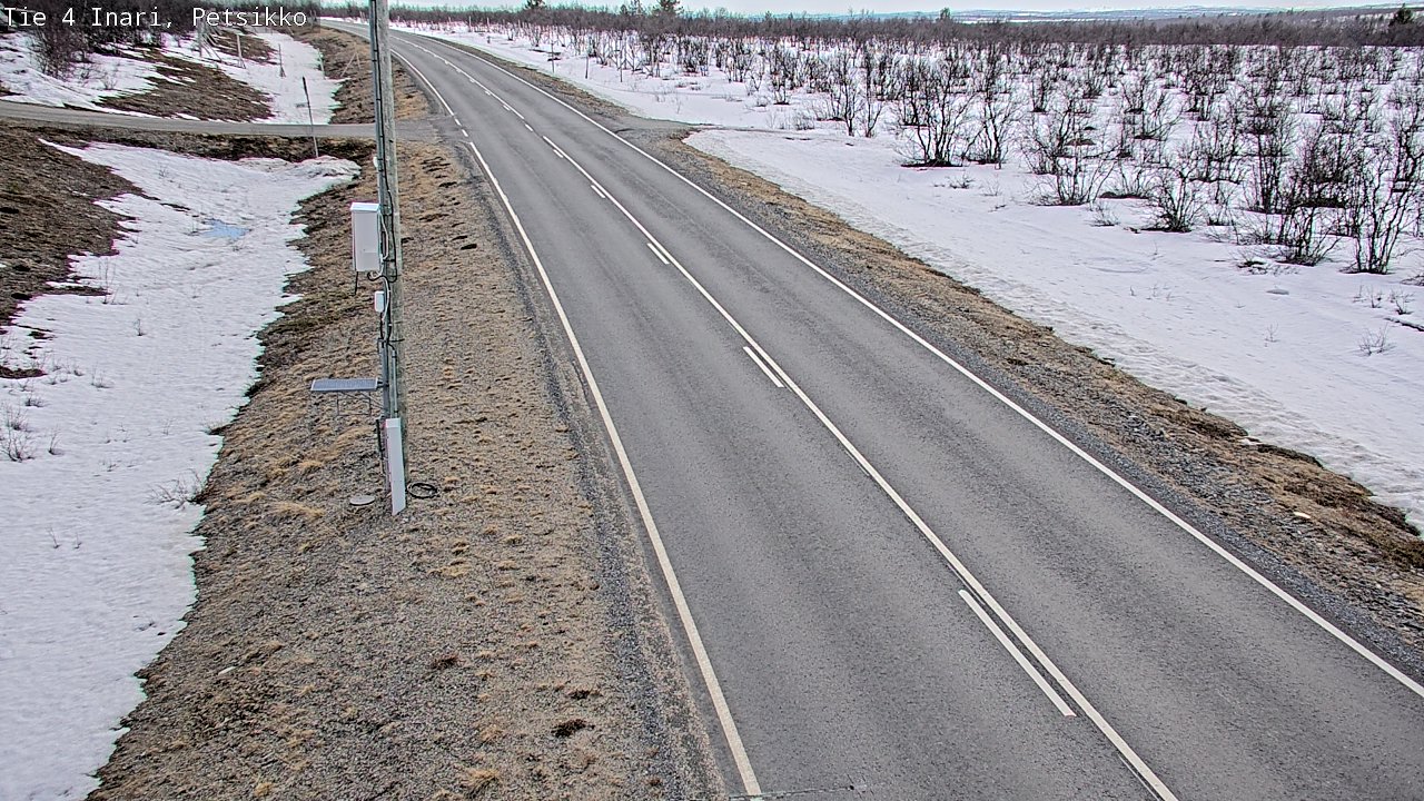Weather Camera Image Väg 4 Enare, Petsikko, Inari, Lappi