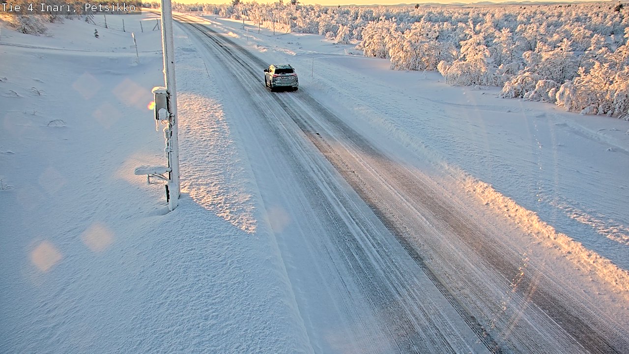 Weather Camera Image Väg 4 Enare, Petsikko, Inari, Lappi