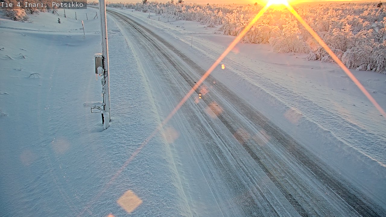 Kelikamerat Kuva Tie 4 Inari, Petsikko, Inari, Lappi