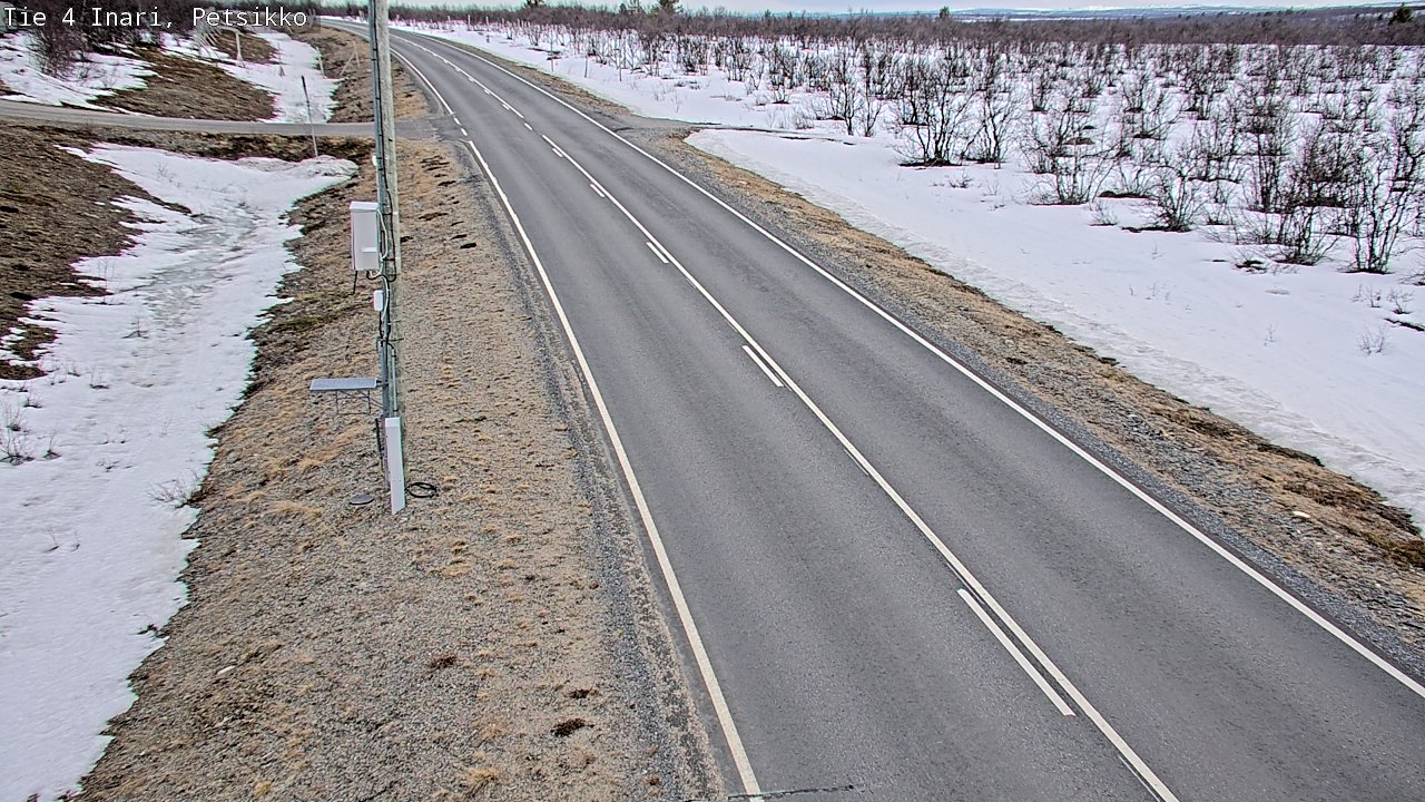 Weather Camera Image Väg 4 Enare, Petsikko, Inari, Lappi