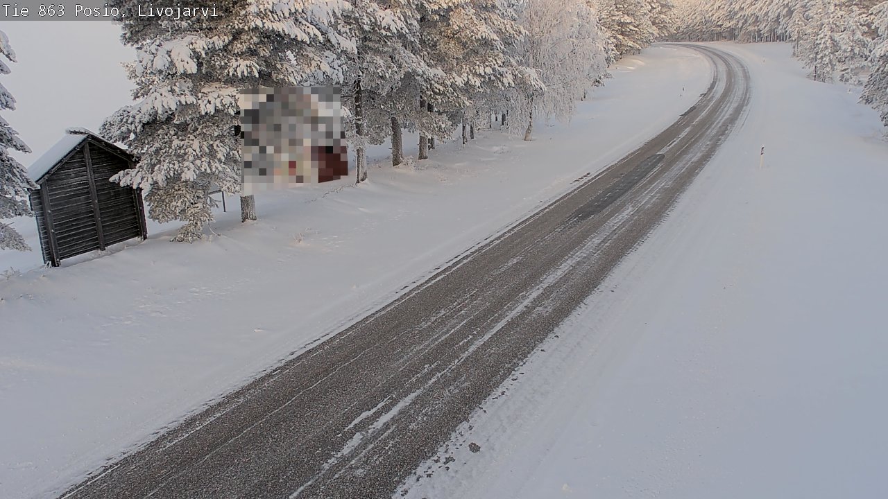 Weather Camera Image Road 863 Livojärvi, Posio, Lappi
