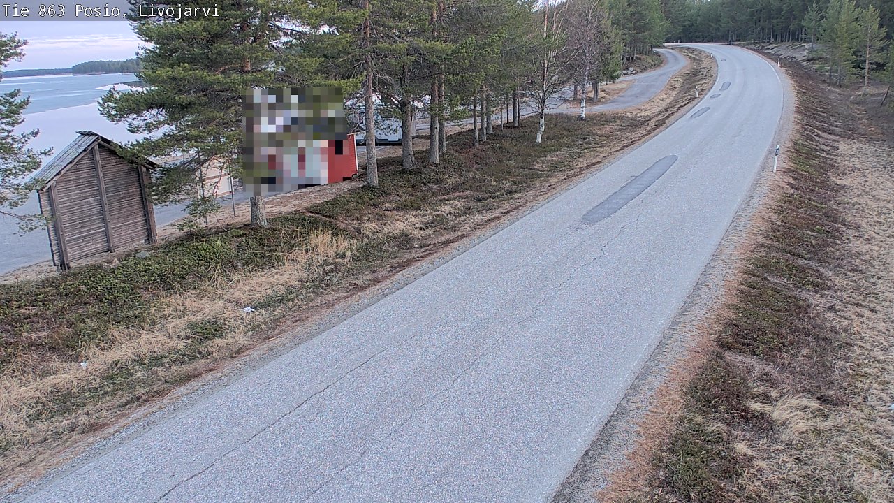 Weather Camera Image Road 863 Livojärvi, Posio, Lappi