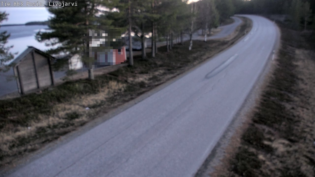 Weather Camera Image Road 863 Livojärvi, Posio, Lappi