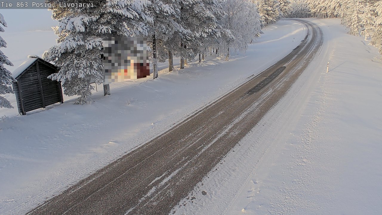 Weather Camera Image Road 863 Livojärvi, Posio, Lappi