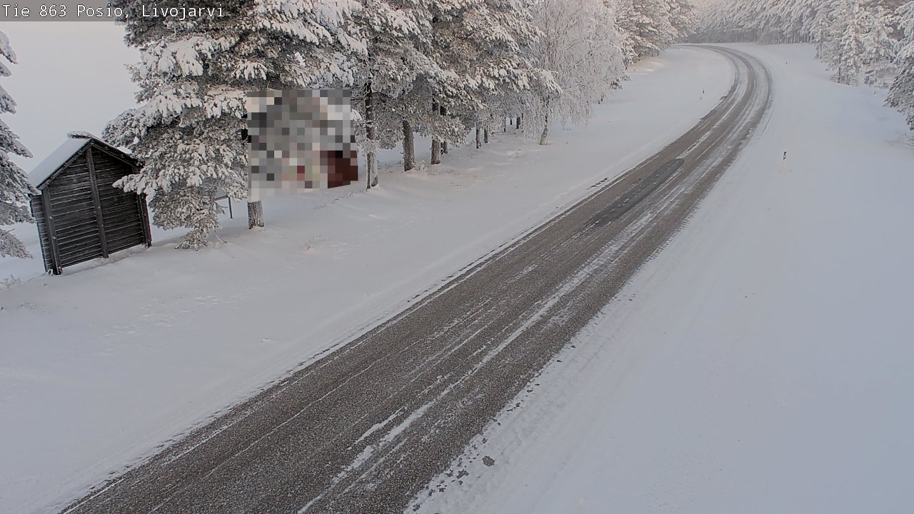 Weather Camera Image Road 863 Livojärvi, Posio, Lappi