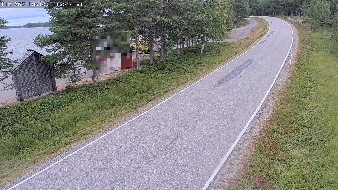 Weather Camera Image Road 863 Livojärvi, Posio, Lappi
