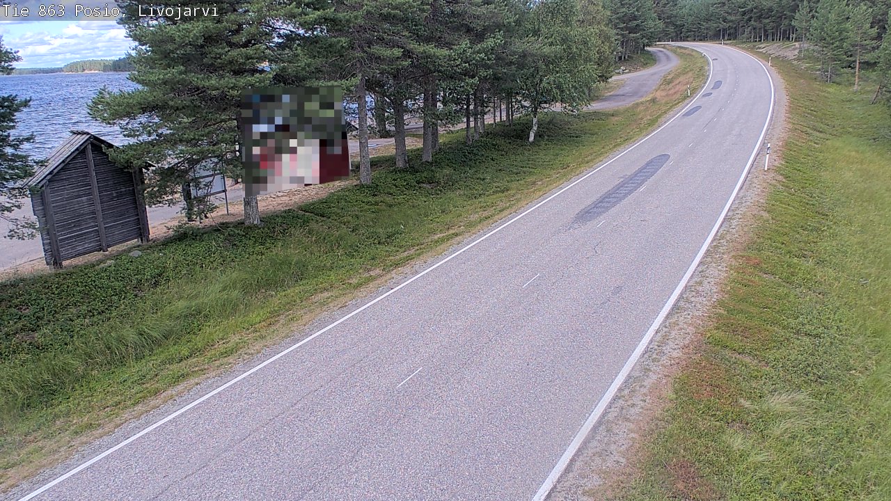 Weather Camera Image Road 863 Livojärvi, Posio, Lappi