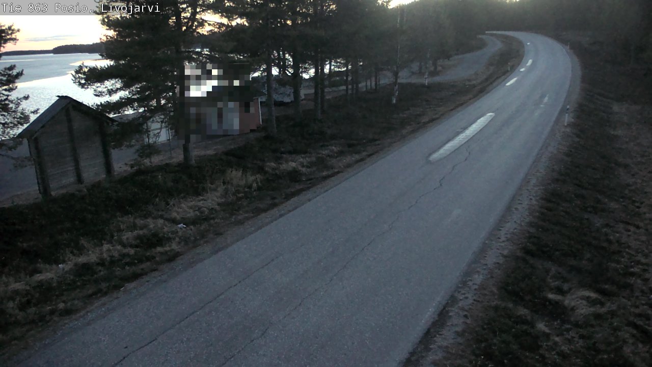 Weather Camera Image Road 863 Livojärvi, Posio, Lappi