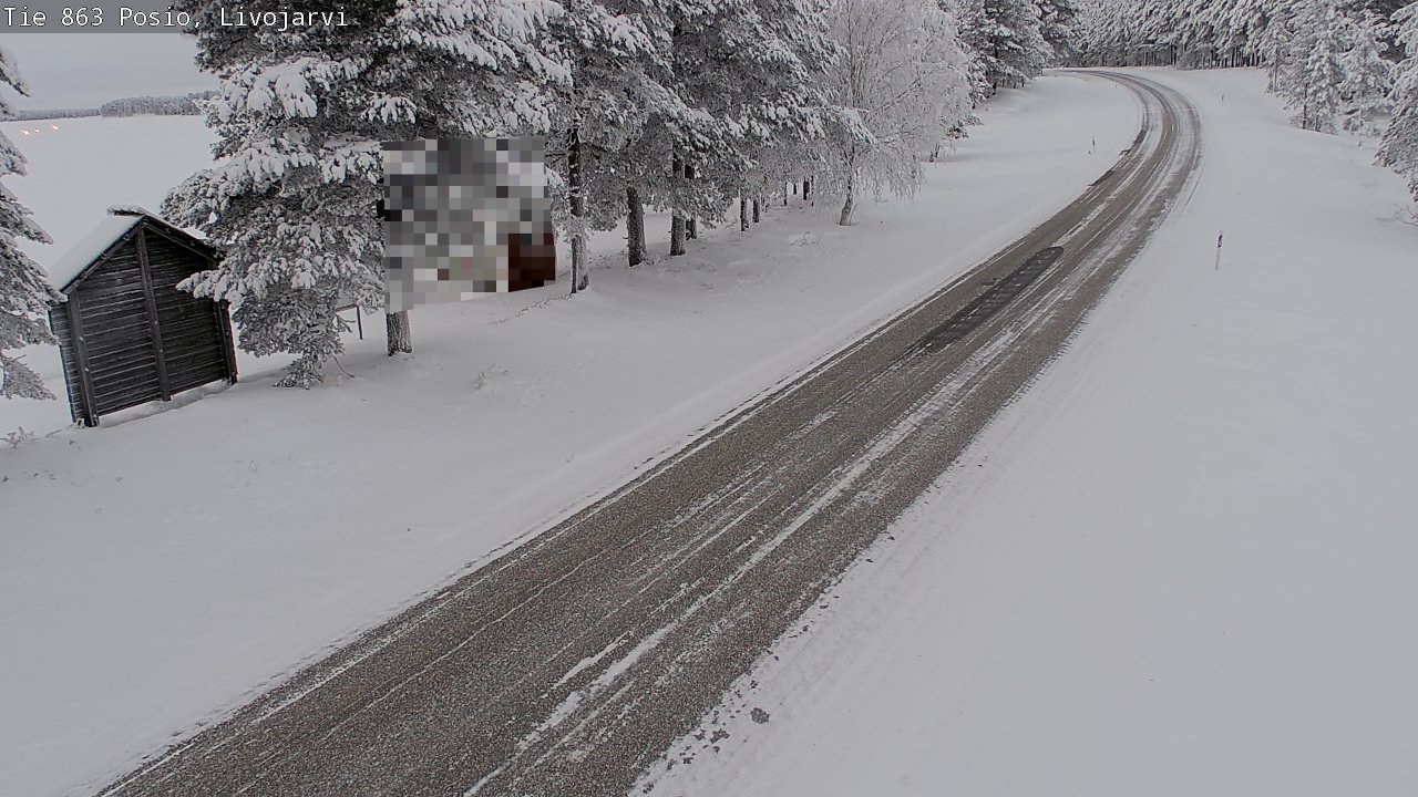 Kelikamerat Kuva Tie 863 Livojärvi, Posio, Lappi
