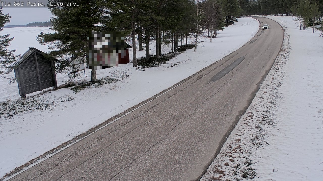 Weather Camera Image Väg 863 Livojärvi, Posio, Lappi