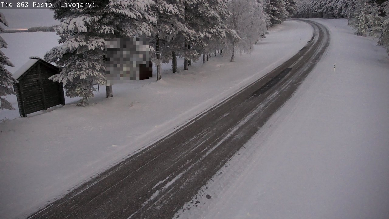 Kelikamerat Kuva Tie 863 Livojärvi, Posio, Lappi