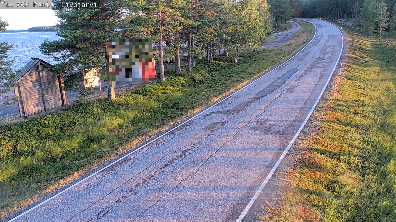 Kelikamerat Kuva Tie 863 Livojärvi, Posio, Lappi