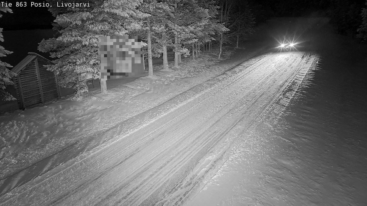 Kelikamerat Kuva Tie 863 Livojärvi, Posio, Lappi