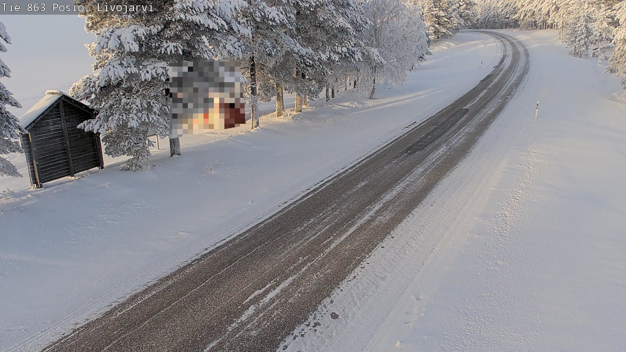 Weather Camera Image Road 863 Livojärvi, Posio, Lappi