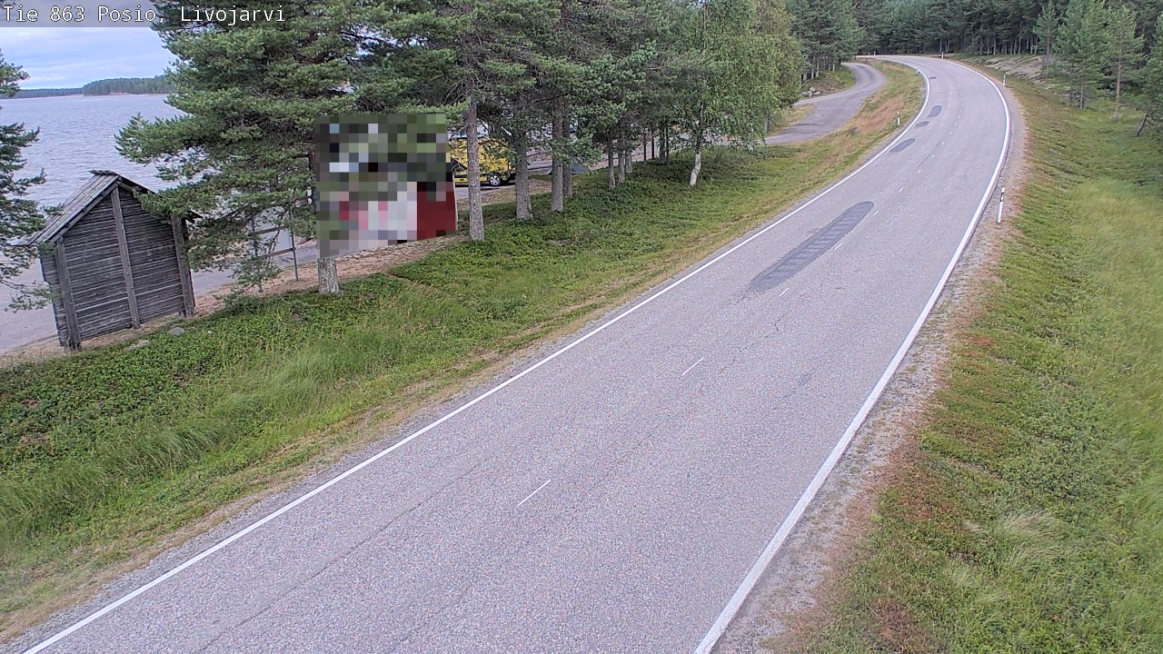 Weather Camera Image Road 863 Livojärvi, Posio, Lappi