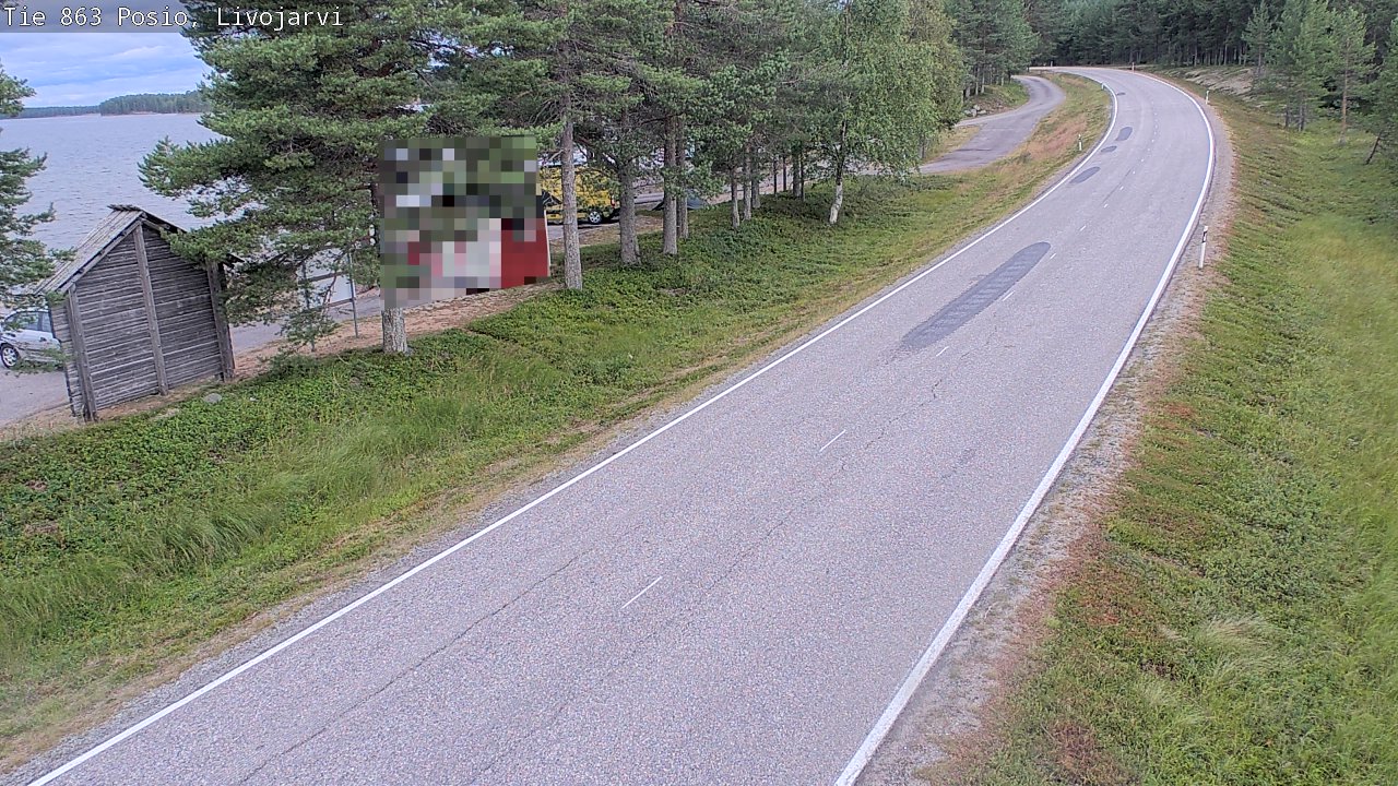 Weather Camera Image Road 863 Livojärvi, Posio, Lappi